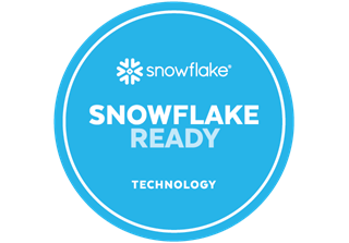 Snowflake partner network badge showing how Qlik is a Snowflake Ready Partner.